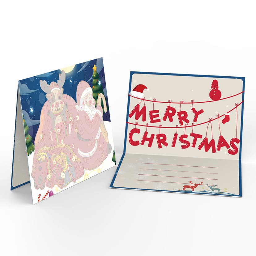 Christmas Paint by Numbers Cards (Set of 6) - 13