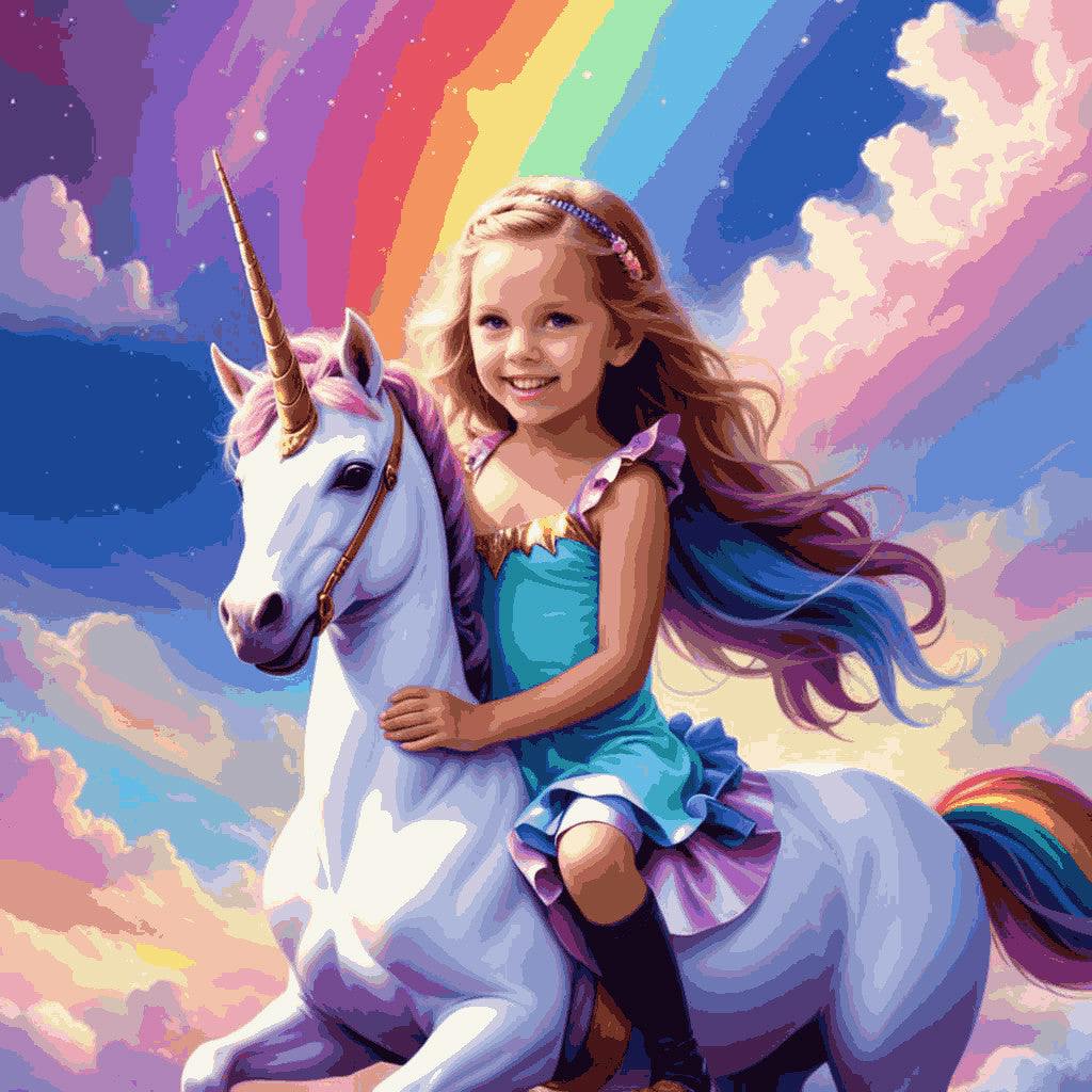 "Magical Unicorn Ride" Paint by Numbers Kit - 6efd1251c5351444a2bed1f7e7109b35