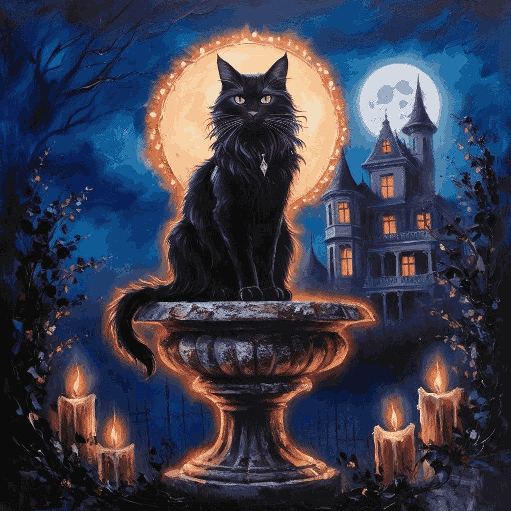 "Mystical Black Cat" Paint by Numbers Kit - cb69d5e61d1feaea99bd67db1d3da7a9