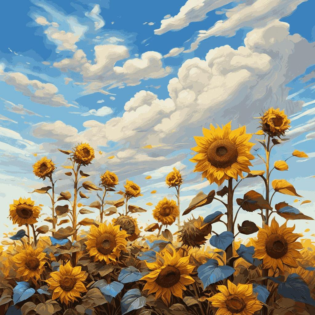 "Fields of Sunshine" Paint by Numbers Kit - default_acrylic_painting_of_a_beautiful_painting_with_a_vast_f_0-quantized_8a6d219c-d121-458c-b057-2fe8bfd46e47