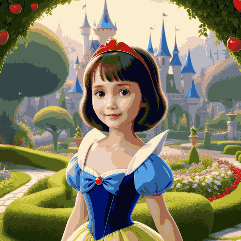 "The Fairy Tale Princess" Paint by Numbers Kit - image_0_dfce201c-efe1-4fe1-b7c8-6e66b058cb34-quantized