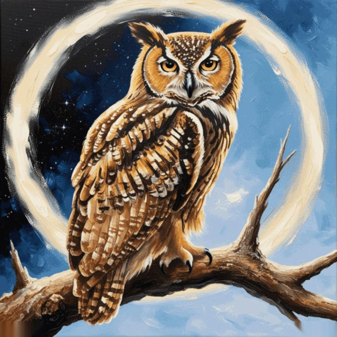 「威厳のあるフクロウ」塗り絵キット - inpainted_default_a_majestic_owl_perched_on_a_gnarled_branch_rendered_in_0-quantized_5a8a39ed-fe94-4778-825f-030c7e0e27f7