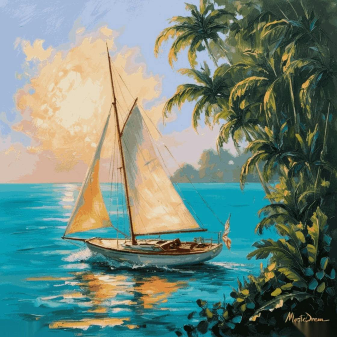 「ビンテージヨット」塗り絵キット - inpainted_default_oil_painting_of_a_vintage_sailboat_mysticdream_gently_0-quantized_7bd7d286-fc57-43a1-844c-debe6e0be41c